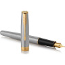 Ручка перьевая PARKER ESSENTIAL SONNET STAINLESS STEEL GT F CW1931504